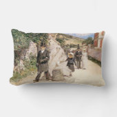 ロビンソンによるウェディングマーチ、ヴィンテージの新婚夫婦 ランバークッション (正面)