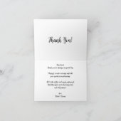 ロビンソンによるウェディングマーチ、印象派の結婚式 サンキューカード (内部)