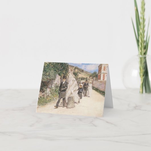 ロビンソンによるウェディングマーチ、印象派の結婚式 サンキューカード (正面)