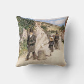 ロビンソンによる「ウェディングマーチ」、ヴィンテージの新婚夫婦 クッション (裏面)