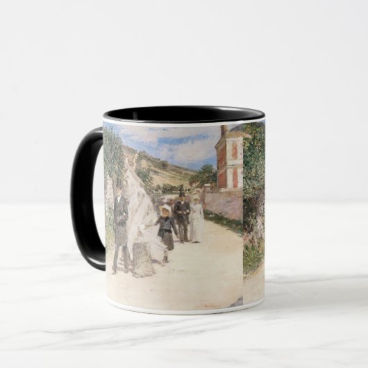 ロビンソンによる「ウェディング・マーチ」、ヴィンテージの新婚夫婦 マグカップ (正面左)