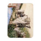 ロビンソンによる「ウェディング・マーチ」、ヴィンテージの新婚夫婦 マグネット (縦)