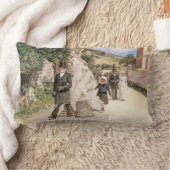 ロビンソンの『ウェディング・マーチ』、ヴィンテージの新婚夫婦 ランバークッション (ブランケット)