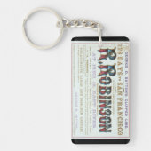 ロビンソンクリッパー帆船1863 キーホルダー (正面)