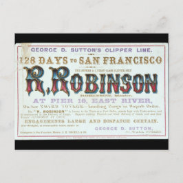 ロビンソンクリッパー帆船1863 ポストカード