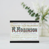 ロビンソンクリッパー帆船1863 ポストカード (スタンド正面)