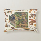 ロビンソンクルーソービクトリアン、ヴィンテージ紙玩具 アクセントクッション (正面)