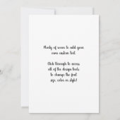 ロビンソンクルーソービクトリアン、ヴィンテージ紙玩具 招待状 (裏面)