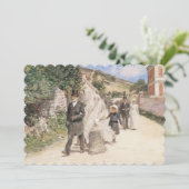 ロビンソン作「ウェディングマーチ」、ヴィンテージ印象主義 招待状 (スタンド正面)