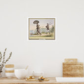 ロビンソン・クルーソーと彼の男の金曜日、(HBスケッチN ポスター (キッチン)