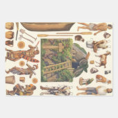 ロビンソン・クルーソー ビンテージ ヴィクトリアン ペーパー ドール おもちゃ (正面2)