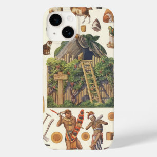 ロビンソン・クルーソー、ビンテージ ヴィクトリアン ペーパー ドール おもちゃ Case-Mate iPhone 14ケース