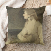 ロビンソン、c.1784 (キャンバスの油)夫人 クッション (ブランケット)