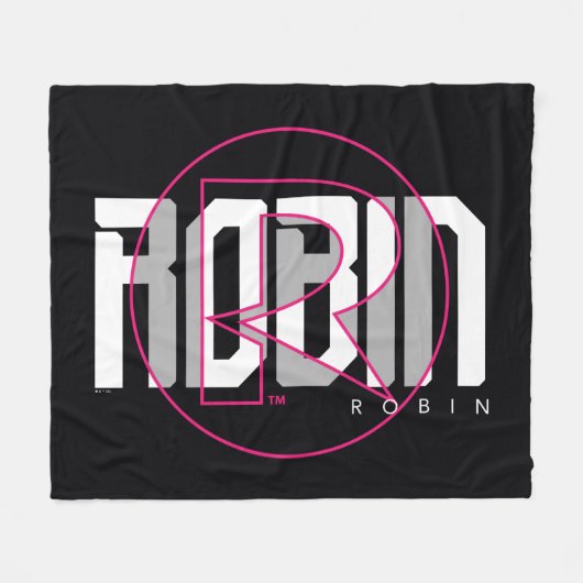 ロビンハイテク名グラフィック フリースブランケット (正面(横))