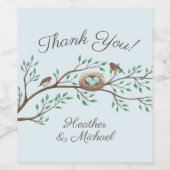 ロビンバーズネストエッグ春ベビーシャワー ワインラベル (シングルラベル)