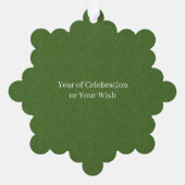 ロビンバーズホリーベリーフォトグリーン オーナメントカード (裏面)