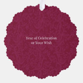 ロビンバーズホリーベリーフォトワイン オーナメントカード (裏面)