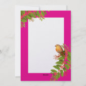 ロビンバーズホリーベリーホットピンク シーズンカード (裏面)