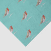 ロビンバードウッドランド枝冬の水色 薄葉紙 (詳細)