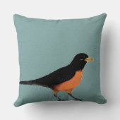 ロビンバードブルーアート クッション (裏面)