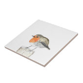 ロビンバードワイルドライフウォーターの色のヴィンテージ カラフル タイル (側面)