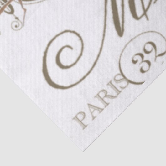 ロビンバードヴィンテージフランスのシティ名の切り離し 薄葉紙 (詳細)