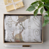 ロビンバードヴィンテージフランスのシティ名ティッシュペーパー 薄葉紙 (ギフト)