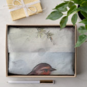 ロビンバード芸術的デコページティッシュペーパー 薄葉紙 (ギフト)