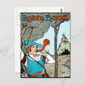 ロビンフッドアンティークイラストレーションメンメリーズ ポストカード (正面/裏面)