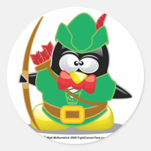 ロビンフードペンギン ラウンドシール (正面)