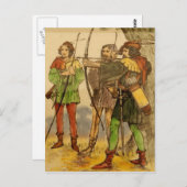 ロビンフードヴィンテージデザイン葉書 ポストカード (正面/裏面)
