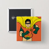 ロビンランニングの 缶バッジ (正面&裏面)