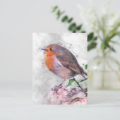 ロビンレッドバスト ポストカード (スタンド正面)