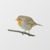 ロビンレッドブストウィンドウにしがみつく ウィンドウサイン (シート)