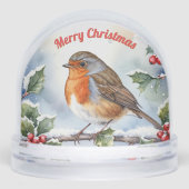 ロビンレッドブストウォーターの色のクリスマスパーソナライズされた (正面)