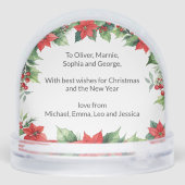 ロビンレッドブストウォーターの色のクリスマスパーソナライズされた (裏面)