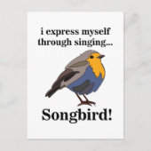 ロビンレッドブストソンバード ポストカード (正面)