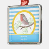 ロビンレッドブレストカスタムオーナメント メタルオーナメント (左)