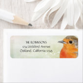 ロビンレッドブレスト差出人住所ラベル ラベル (インサイチュ)