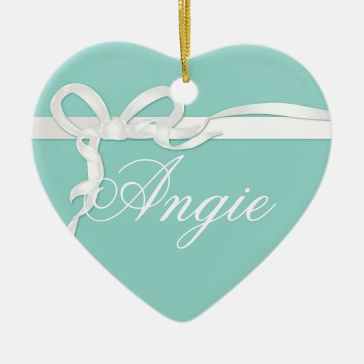 ロビン卵のカスタムなオーナメント セラミックオーナメント (正面)