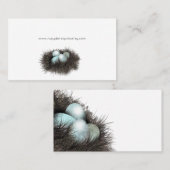 「ロビン卵名刺の巣」 名刺 (正面/裏面)