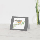 ロビン感動的ノートカード カード (正面)