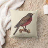 ロビン赤い胸の枕 クッション (ブランケット)