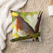 ロビン赤い胸の鳥2 クッション (ブランケット)