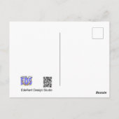 ロビン顧客メリークリスマスポストカード ポストカード (裏面)