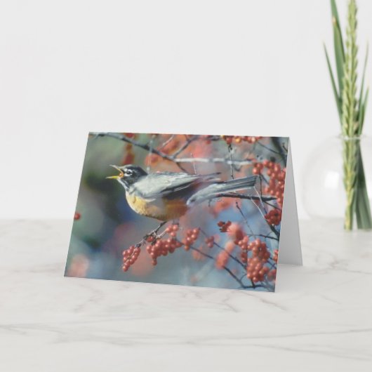 ロビン食べ物ズベリー カード (正面)