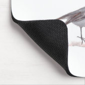 ロビン鳥の水色の冬のクリスマスかわいい マウスパッド (コーナー)