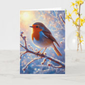 ロビン1 カード (黄色い花)