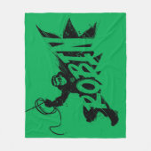 ロビン インクブラシ 名前 フリースブランケット (正面)