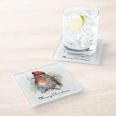 ロビン・ウィンターデライトカスタム ガラスコースター (アングル)